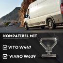 8 Zurrösen Ladungssicherung Ösen kompatibel mit Mercedes Benz Vito V-Klasse W447 Viano W639 Schrauben Führungsschiene Schienenlast Sicherungsschrauben Kastenwagen Schrauben Zubehör