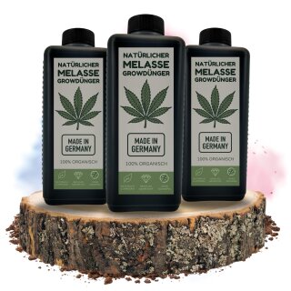 3L Melasse Grow Dünger Cannabis Düngemittel leckere große Blüten für Growbox & Outdoor Made in Germany