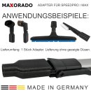 Staubsauger 35mm Adapter für Philips Speedpro Max Aqua Ersatzteil Zubehör Ersatzteile Anschluss 35 mm DN35 Rohrdurchmesser
