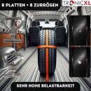 8 Zurrösen + Platten Set Ladungssicherung für...