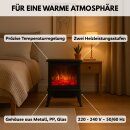 Elektrischer Kamin Kaminofen Ofen elektrisch Elektrokamin mit Heizung Flammeneffekt Freistehend
