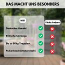 Kaminholzständer Feuerholz Regal Kaminholzregal Metall Holzlager Kaminbesteck Set 4-teilig