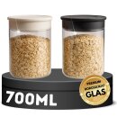 Vorratsgläser Set 2 Stück 700ml Vakuum...