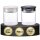 Vakuum 2x Kaffeedose Teedose Vorratsdose Vorratsbehälter Vakuumdose mit Aroma-Deckel Luftdicht für Kaffeebohnen Kaffeepad Kaffeekapseln kompatibel mit Nespresso Dolce Gusto Senseo Tchibo