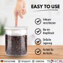 Vakuum 4x Kaffeedose Teedose Vorratsdose - Vorratsbehälter Vakuumdose mit Aroma-Deckel Luftdicht für Kaffeebohnen Kaffeepad Kaffeekapseln kompatibel mit Nespresso Dolce Gusto Senseo Tchibo