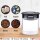 Vakuum 4x Kaffeedose Teedose Vorratsdose - Vorratsbehälter Vakuumdose mit Aroma-Deckel Luftdicht für Kaffeebohnen Kaffeepad Kaffeekapseln kompatibel mit Nespresso Dolce Gusto Senseo Tchibo
