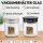 2x 700ml Vakuum Kräuter Borosilikat Glas Aufbewahrung Vorratsglas Ernte luftdicht Glasbehälter mit Deckel kompatibel mit Boveda Pack 58% Grow Ernte Vorratsgläser