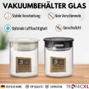 2x 700ml Vakuum Kräuter Borosilikat Glas...