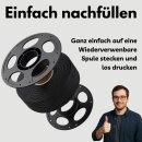 5kg Refill Filament PETG-HF für Bambu Lab 3D Drucker für Bambulab Leerspule schwarz 1,75mm