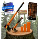 Spaltaxt Set für Holz Forst Axt Beil Keile I Kurzes...