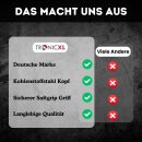 Spaltaxt Set für Holz Forst Axt Beil Keile I Kurzes Spaltbeil 600g Axt + Lange Fällaxt 2000g + Fällkeile I Profi Spaltaxt mit Keilen für Forstbedarf, Camping & Outdoor, Feuerholz