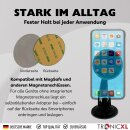 Saugnapf Handy Halterung mit Fernbedienung für Magsafe magnetische Smartphone Stativ Halterung für Auto Scheibe Badezimmer Spiegel Selfie Foto Video