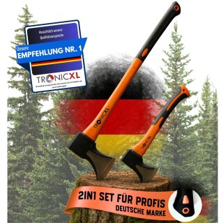 Axt Beil Set ergonomischer Handgriff Universal Spaltaxt Spaltbeil Holzspalter Forst