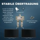 TronicXL 2-fach Sat Splitter 40dB Verstärker I Antennenverteiler DVB-S2 DVB-T2 Weiche mit Verstärker für 3D 4K HDTV