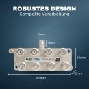 8-fach Sat Splitter 160dB Verstärker Antennenverteiler Weiche DVB-S2 DVB-T2 Antennenverstärker