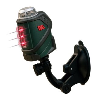 Saugnapf Halterung 1/4" + 3/8 Zoll" BauStativ Halter für Laser Nivelliergerät  Linien & Kreuzlinienlaser Entfernungsmesser