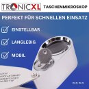 Juwelier Lupe mit LED Leuchte + UV Mikroskop TASCHENLUPE FALTBAR Uhrmacher Juwelierlupe Taschenmikroskop