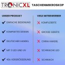 Juwelier Lupe mit LED Leuchte + UV Mikroskop TASCHENLUPE FALTBAR Uhrmacher Juwelierlupe Taschenmikroskop