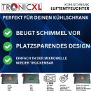 2x Kühlschrank Luftentfeuchter mit Hänger Feuchtigkeitsabsorber Kissen wiederverwendbar - Zubehör Kondenswasser Stop Entfeuchterbeutel Luft Entfeuchter Granulat kompatibel mit AEG Bosch Miele #1