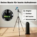Magnet Halterung Smartphone Stativ mit Fernbedienung I Hoch drehbar neigbar I magnetisch passend für Magsafe Apple iPhone Xiaomi Google Pixel