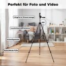 TronicXL Smartphone Stativ mit Tasche 138cm groß I...