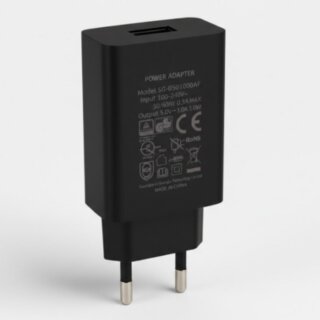 USB Netzteil 1A 5W 5V USB-A Buchse schwarz
