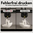 1kg Refill Filament PETG-HF passend für Bambu Lab 3D Drucker kompatibel mit Bambulab Leerspule (Mit Notch) AMS AMS2 P2S, H2D, H2S, X1C, P1S, A1, P1P, A1 mini Weiss