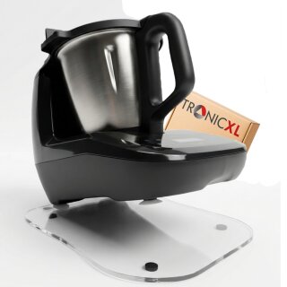 Gleitbrett passend für Monsieur Cuisine Compact Unterlage aus Acryl Zubehör für Thermomix Gleiter für müheloses Verschieben + Anti-Rutsch Füße