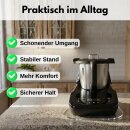 Gleitbrett passend für Monsieur Cuisine Compact Unterlage aus Acryl Zubehör für Thermomix Gleiter für müheloses Verschieben + Anti-Rutsch Füße