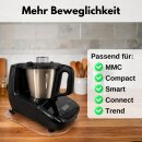 Gleitbrett passend für Monsieur Cuisine Compact Unterlage aus Acryl Zubehör für Thermomix Gleiter für müheloses Verschieben + Anti-Rutsch Füße