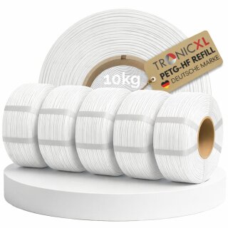 10kg passend für Bambu Lab Refill Filament PETG-HF I 10x 1kg Spule 3D Drucker kompatibel mit Bambulab Leerspule Mit Notch für AMS AMS2 P2S, H2D, H2S, X1C, P1S, A1