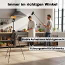 TronicXL Handystativ Stativ mit Fernbedienung & Tasche I Tripod für Smartphone Handy mit Selbstauslöser Wasserwaage passend für Apple iPhone Höhenverstellbar