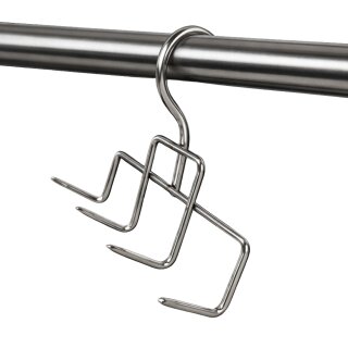 Räucherhaken Edelstahl Speckhaken I MADE IN ITALY I Fleischhaken für Smoker Räucherschrank und Metzgerei Bacon Hänger für Fleisch Fisch Rippchen Räuchern Speck