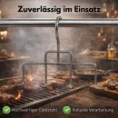 Räucherhaken Edelstahl Speckhaken I MADE IN ITALY I Fleischhaken für Smoker Räucherschrank und Metzgerei Bacon Hänger für Fleisch Fisch Rippchen Räuchern Speck