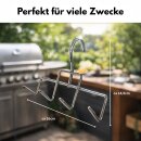 Räucherhaken Edelstahl Speckhaken I MADE IN ITALY I Fleischhaken für Smoker Räucherschrank und Metzgerei Bacon Hänger für Fleisch Fisch Rippchen Räuchern Speck