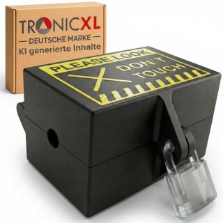 Steckerschloss Box Waschmaschine I Made in Germany I Steckersafe Sicherheitsbox passend für Schukostecker & Eurostecker Schutz