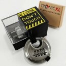 Steckerschloss Waschmaschine I Made in Germany I Steckersafe Sicherheitsbox passend für Schukostecker & Eurostecker Schutz vor unberechtigtem Zugriff TV Trockner Küche (Schwarz Gelb mit Zahlenschloss)