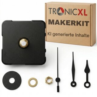 1x MakerKit Uhr KIT MH011 passend für Bambulab Bambu Lab 3D-Drucker I Erstelle eine Wanduhr Tischuhr