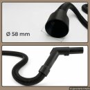 Staubsaugerschlauch 1,5m passend für 58mm Nilfisk Aero Alto Wap Würth ISS Festool SR SRM Mirka Eibenstock Einhell TE-VC TC-VC TH-VC Makita VC Serie