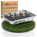 1 Einweg Holzkohlegrill I Schnellstart Sofort Grill für unterwegs Festival Reisen