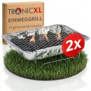 2x Einweg Holzkohlegrill I Schnellstart Sofort Grill...