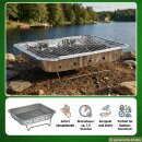 2x Einweg Holzkohlegrill I Schnellstart Sofort Grill für unterwegs Festival Reisen Grillen ca. 1,5 Stunden Brenndauer 