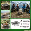 2x Einweg Holzkohlegrill I Schnellstart Sofort Grill für unterwegs Festival Reisen Grillen ca. 1,5 Stunden Brenndauer 