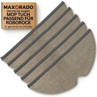 Mob Tuch Zubehör Set passend für Roborock S4 S5 MAX S6 Pure E2 E3 E4 E5 Q5 Xiaomi C1 Staubsaugerroboter MobTuch