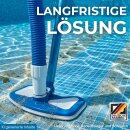 Pool Teleskopstange Aluminium Poolstange | Stange zur Poolreinigung 3-teilig | einstellbar von 1,02m bis 2,40m | Witterungsbeständig und Stabil