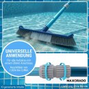 Pool Teleskopstange Aluminium Poolstange | Stange zur Poolreinigung 3-teilig | einstellbar von 1,02m bis 2,40m | Witterungsbeständig und Stabil