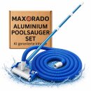 Poolsauger Bodensauger Alu Düse mit Schlauch + 2,4m...
