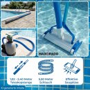 Poolsauger Bodensauger Alu Düse mit Schlauch + 2,4m...