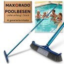 Lange Poolbürste 2,4m mit Teleskopstange für...