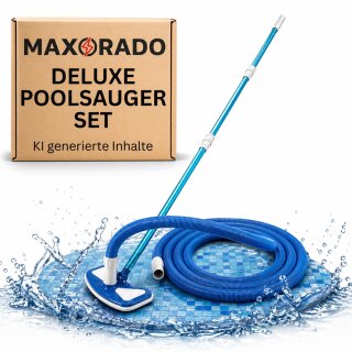 Poolbürste Poolsauger mit Teleskopstange 5,5m Schlauch für Skimmer Filteranlage Pumpe 38mm